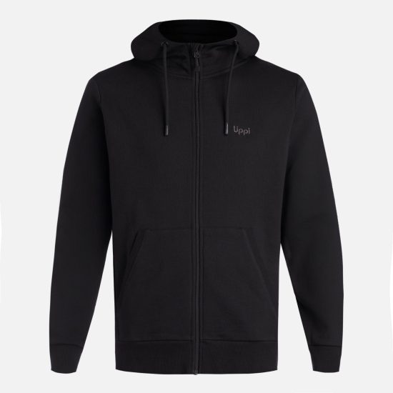 Poleron Hombre Ulmo Light Hoody Sweatshirt Negro Lippi - Imagen 3