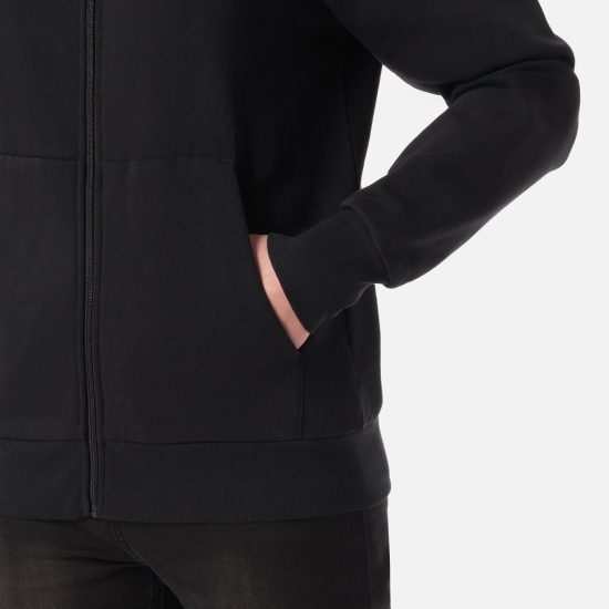 Poleron Mujer Ulmo Full Zip Hoody Sweatshirt Negro Lippi - Imagen 6