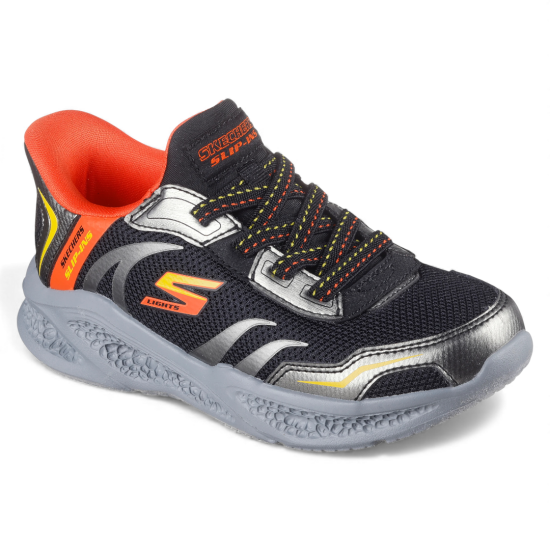 Zapatilla Niño S Lights Meteor Brisk Beams Skechers - Imagen 4