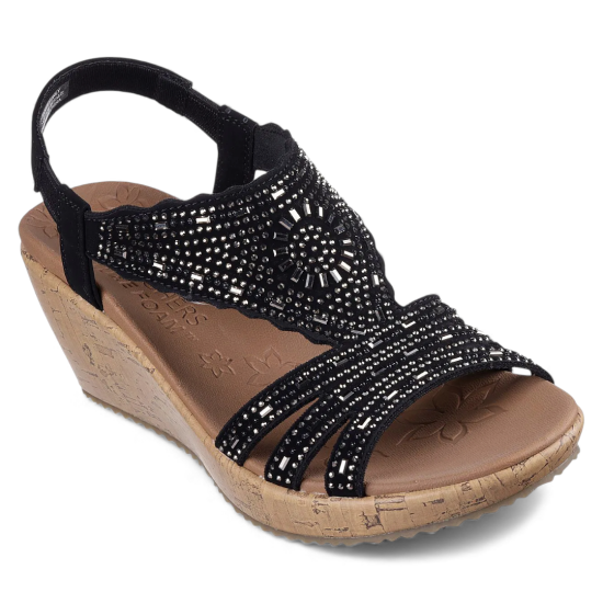 Sandalia Mujer Beverlee Dazzling Charm Blk Skechers - Imagen 5