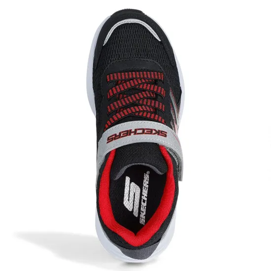 Zapatilla Niño Microspec Tread Bksr Skechers - Imagen 2