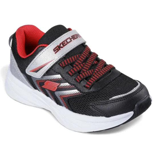 Zapatilla Niño Microspec Tread Bksr Skechers - Imagen 5