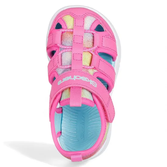 Sandalia Niña Flex Splash Daylight Shimmer Hpmt Skechers - Imagen 4
