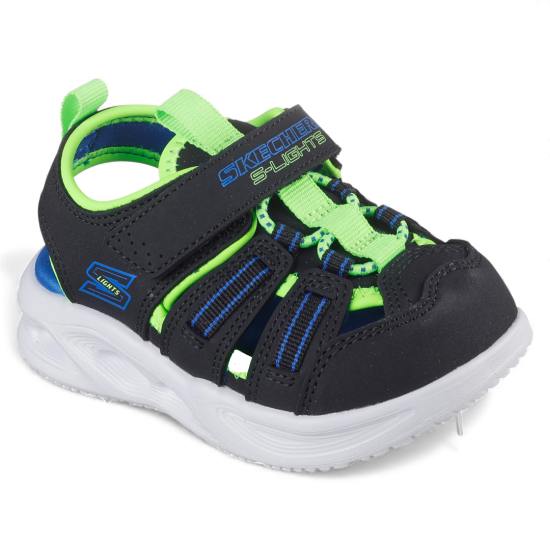 Sandalia Niño Sola Glow Hyper Coast Lights Bklm Skechers - Imagen 4