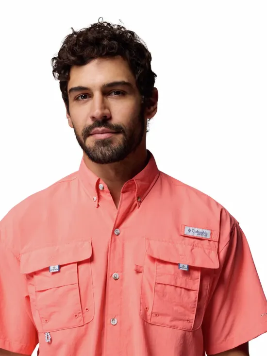 Camisa Manga Corta Hombre Bahama II Naranjo Columbia - Imagen 3