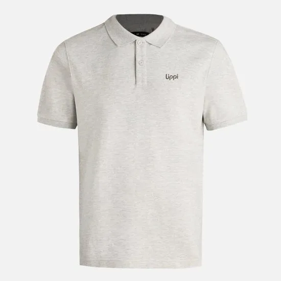 Polera Hombre M First Class Elastic Polo Melange Gris Lippi - Imagen 6