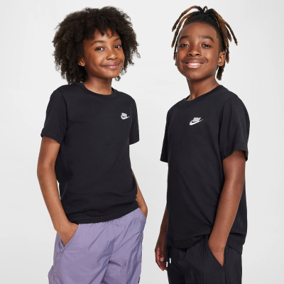 Polera infantil Sportswear Big Kids’ Negro Nike