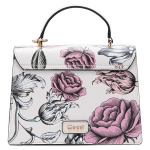 Cartera Mujer Retro con Tapa Grande Estampada Rosada Gacel