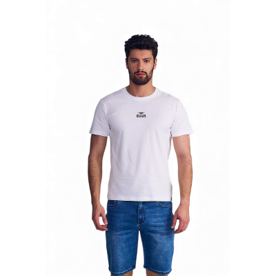 Polera Hombre Ellus Blanca Silicone Wash Back To The Legend