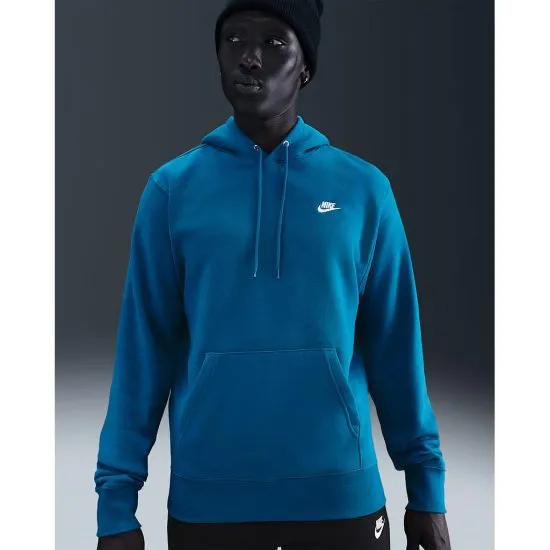 Polerón Hombre Nike Club Fleece Azul