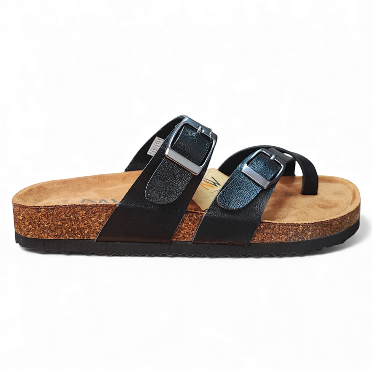 Sandalia Mujer Negra Capri Bio New Walk