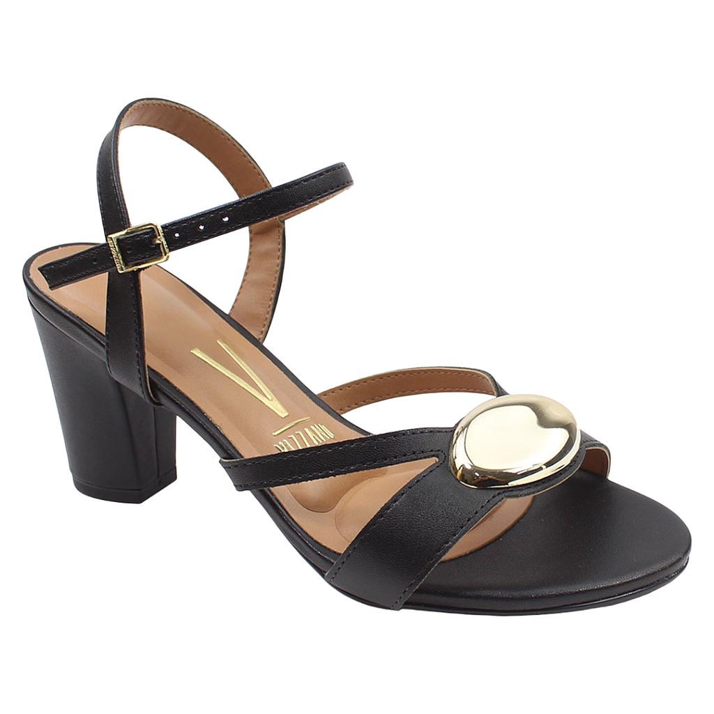 Sandalia Mujer Pelica Negro Vizzano