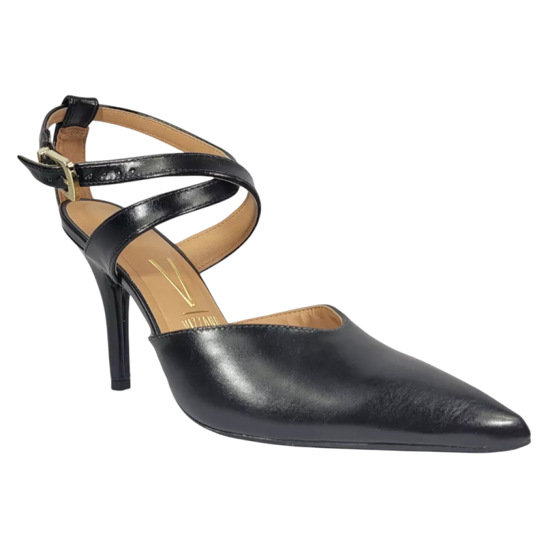 Sandalia Taco Alto Mujer Negro Fiesta Vizzano