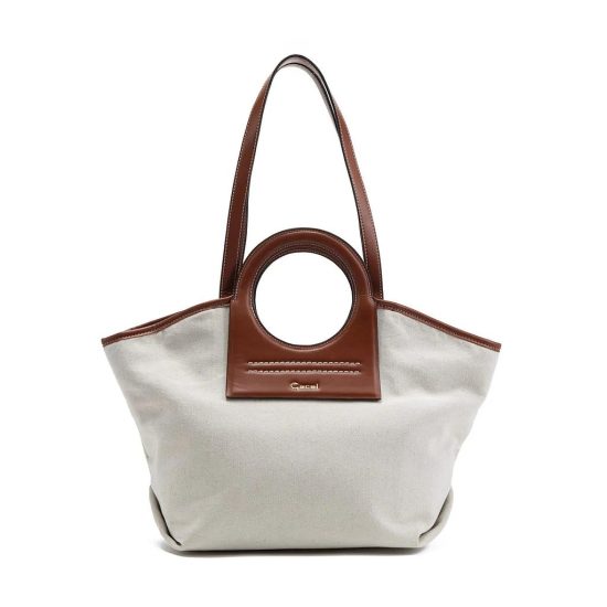 Cartera Dos Asas Grande CAR3316 Off White Gacel