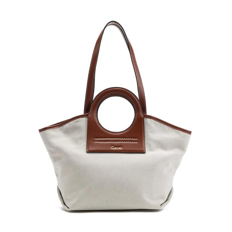 Cartera Dos Asas Grande CAR3316 Off White Gacel