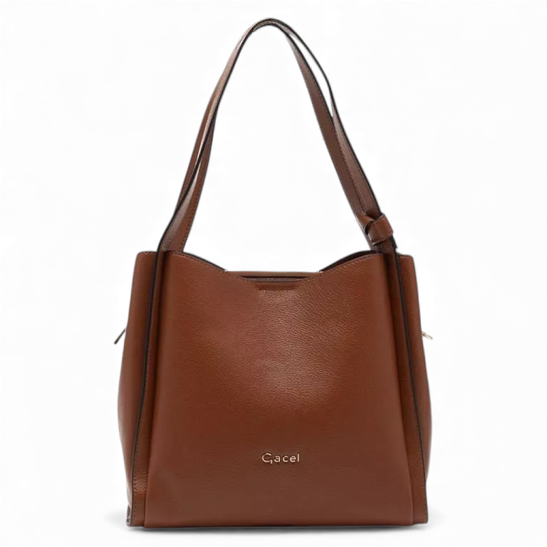 Cartera Dos Asas Pequeña CAR3347 Tostado Gacel