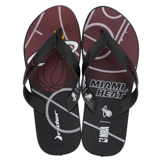 Sandalia Hombre Feel Nba Thong Ad Negro/Amarillo/Blanco Rider