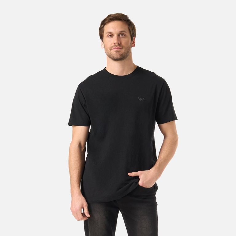 Polera Hombre  M Logo Back Print T-Shirt Negro Lippi