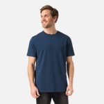 Polera Hombre M Logo Back Print T-Shirt Azul Marino Lippi