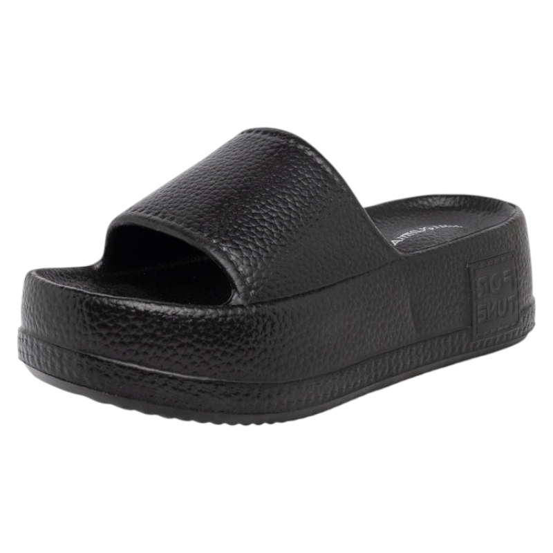 Sandalia Mujer Plataforma Soft Negro Alquimia