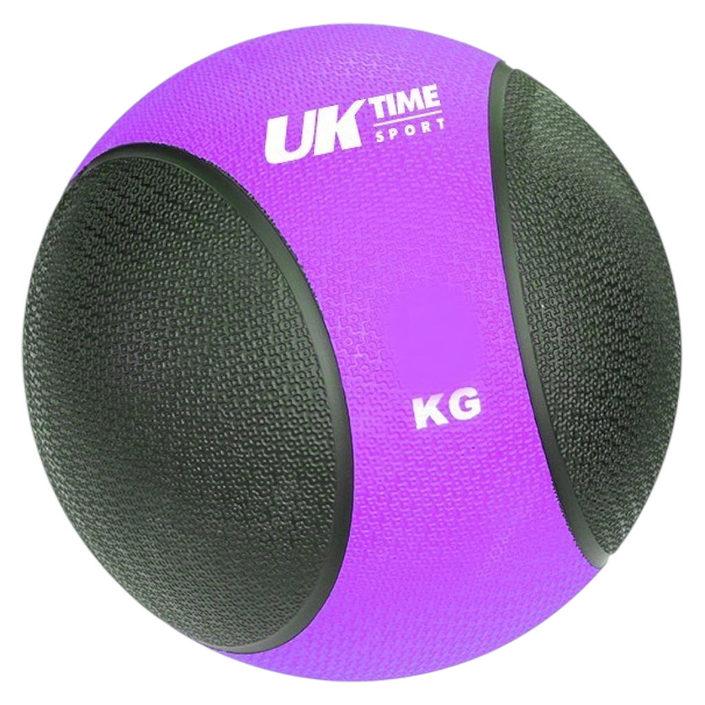 Balon Medicinal Negro/Morado 4KG Con Rebote Gili