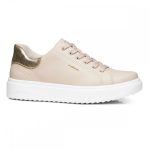 Zapatilla Mujer Plataforma Confort Beige Pegada