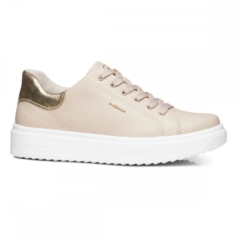 Zapatilla Mujer Plataforma Confort Beige Pegada