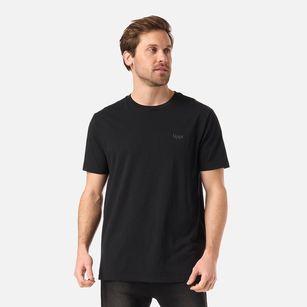 Polera Hombre Mountain Vibes T-Shirt Negro Lippi