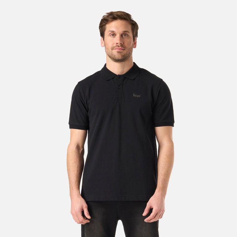 Polera Hombre M First Class Elastic Polo Negro Lippi