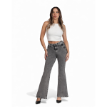 Jeans Mujer Flare 4011 Gris Mohicano