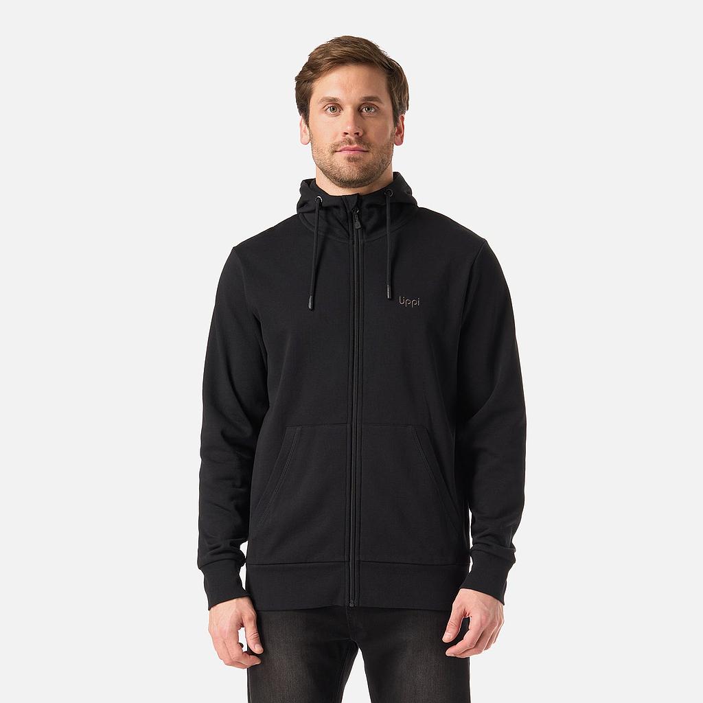 Poleron Hombre Ulmo Light Hoody Sweatshirt Negro Lippi