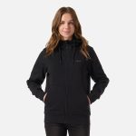 Poleron Mujer Ulmo Full Zip Hoody Sweatshirt Negro Lippi