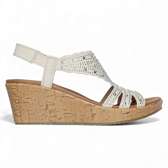 Sandalia Mujer Beverlee Dazzling Charm Ofwt Skechers