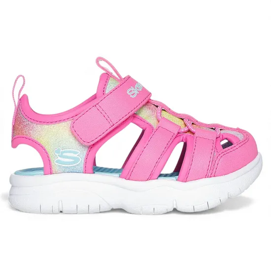 Sandalia Niña Flex Splash Daylight Shimmer Hpmt Skechers