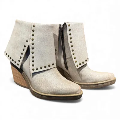 Botin Mujer Cuero Pudu  Gastado EFE EME