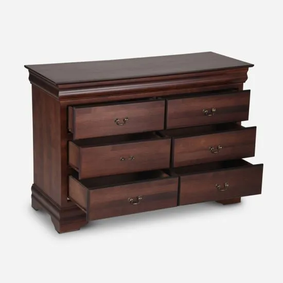 Cómoda 6 Cajones Miró Chocolate Cic - Imagen 3