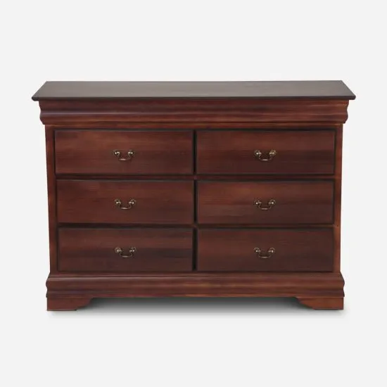 Cómoda 6 Cajones Miró Chocolate Cic - Imagen 4