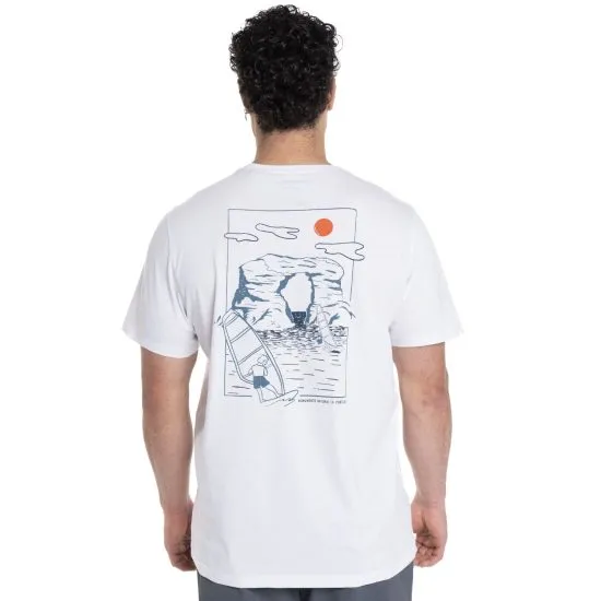 Polera Hombre Lifestyle Algodón Orgánico Blanca Kannu - Imagen 2