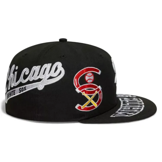 Jockey White Sox Negro 59Fifty All Over New Era - Imagen 2