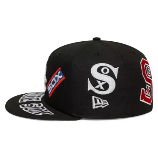 Jockey White Sox Negro 59Fifty All Over New Era - Imagen 3