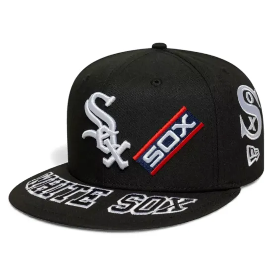 Jockey White Sox Negro 59Fifty All Over New Era - Imagen 4