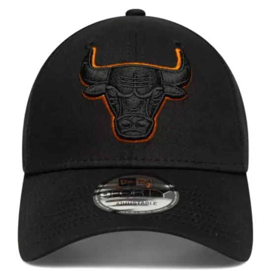 Jockey 9Forty Chicago Bulls Team Outline Negro New Era - Imagen 3