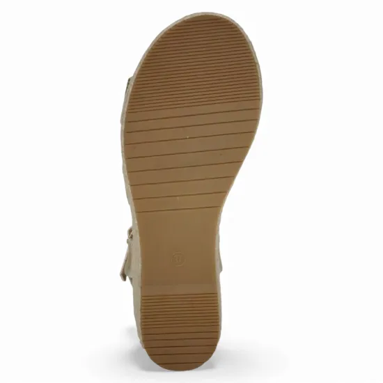 Sandalia Mujer Plataforma Yute Dorada Daisa Begoña - Imagen 4