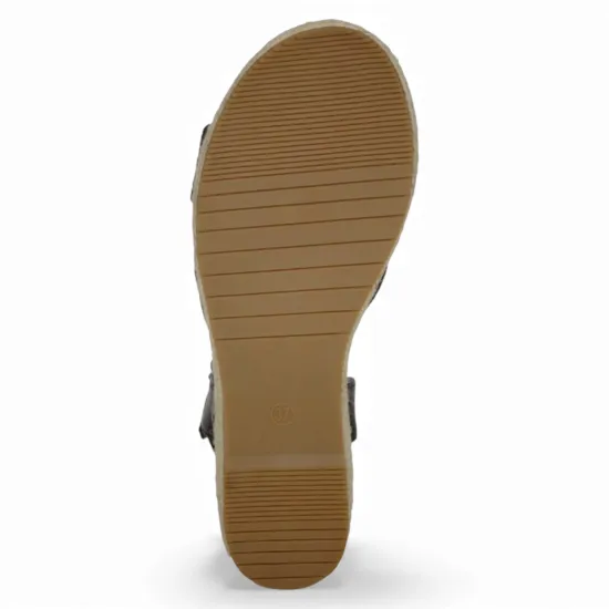 Sandalia Mujer Plataforma Yute Negra Daisa Begoña - Imagen 4