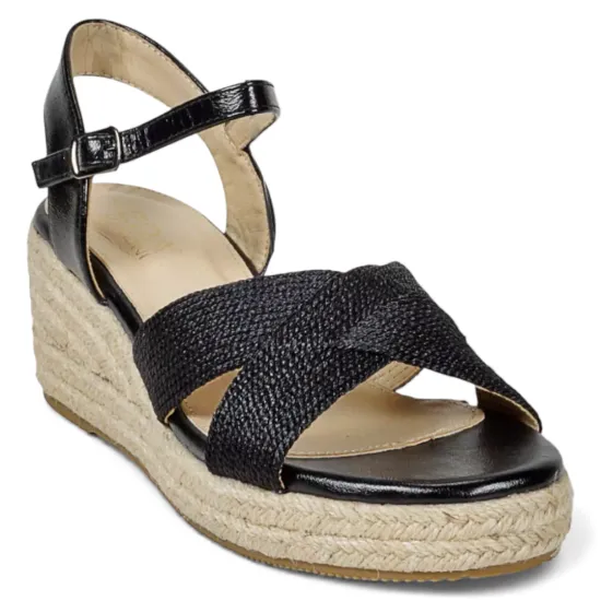 Sandalia Mujer Plataforma Yute Negra Daisa Begoña - Imagen 5