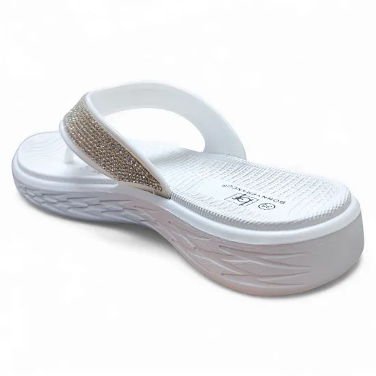 Sandalia Mujer Blanca Glam Bonny Franco - Imagen 4