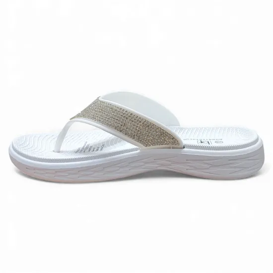 Sandalia Mujer Blanca Glam Bonny Franco - Imagen 6