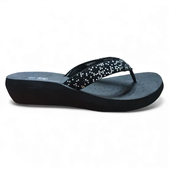 Sandalia Mujer Negra Shine Bonny Franco - Imagen 4