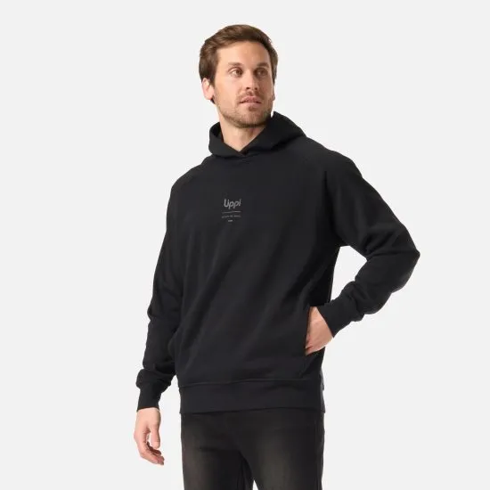 Poleron Hombre Ulmo Light Hoody Sweatshirt Negro Lippi - Imagen 3