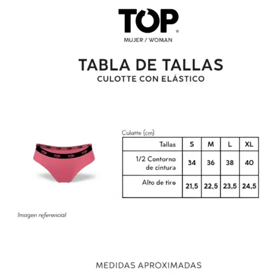 Pack 3 Culottes Mujer Algodon C3 TOP - Imagen 4